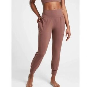 ATHLETA Salutation Joggers in powervita Comfy High Waist Cozy Activewear L Large